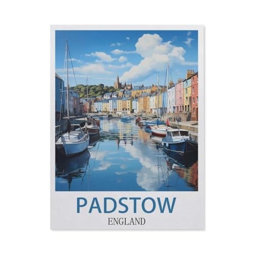 Puzzle Für Erwachsene 1000 Teile DIY Papier Puzzles Erwachsene Kinder Puzzle Klassisches Puzzle，Padstow England，1000 Teile Puzzle Geschenke Für Liebhaber Oder Freunde（38x26cm）-AD3 von YYHMKBYY