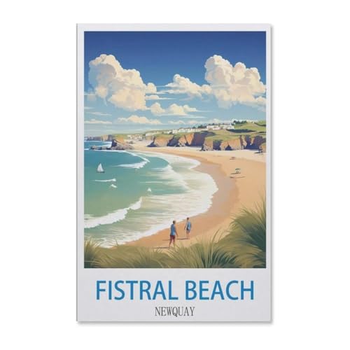 Puzzle Für Erwachsene 1000 Teile DIY Papier Puzzles Erwachsene Kinder Puzzle Klassisches Puzzle，Strand-Newquay，1000 Teile Puzzle Geschenke Für Liebhaber Oder Freunde（50x70cm）-E71 von YYHMKBYY