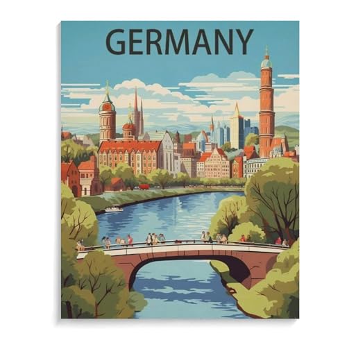 Puzzles 1000 Stück Holz Montage Bild，Deutschland，Filmplakat Für Erwachsene Spiele Lernspielzeug（75x50cm）-M53 von YYHMKBYY