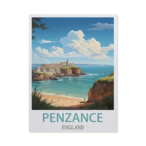 Puzzles 1000 Stück Papier Montage Bild，Penzance England，Erwachsene Spiele Lernspielzeug（38x26cm）-AC77 von YYHMKBYY