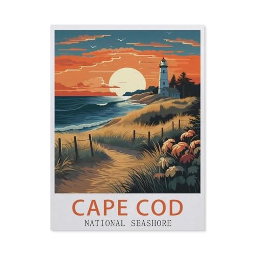 Puzzles 1000 Teile für Erwachsene，Cape Cod National Seashore,Klassische Puzzle Teenager Jungen Mädchen Puzzle Lustige Familienpuzzles In Premium-Qualität Zum Geburtstag（50x70cm）-AP69 von YYHMKBYY