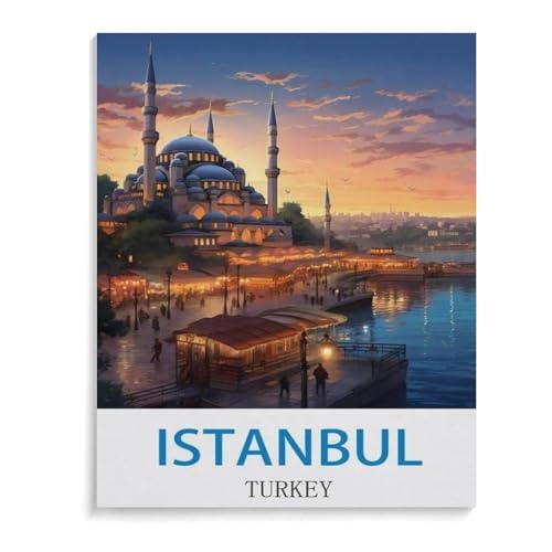 Puzzles 1000 Teile für Erwachsene，Istanbul Türkiye，Klassische Puzzle Teenager Jungen Mädchen Puzzle Lustige Familienpuzzles In Premium-Qualität Zum Geburtstag（50x70cm）-J100 von YYHMKBYY