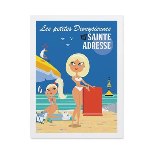 Sainte-Adresse Frankreich Strand，Puzzle 1000 Teile Erwachsene Kinde Spaß Lernspielzeug Geschenke（50x70cm）-BQ33 von YYHMKBYY