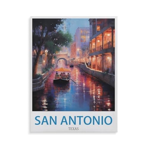 San AntonioTexas，Puzzles 1000 Teile für Erwachsene, Klassische Puzzle Jungen Mädchen Puzzle für Kinder Teenager Lernspiel Spielzeug（38x26cm）-N2 von YYHMKBYY