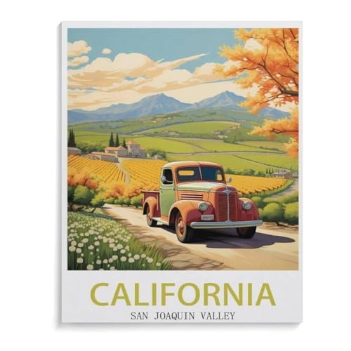 San Joaquin Valley, Kalifornien，Puzzle 1000 Teile für Erwachsene, Klassische Puzzle Teenager Jungen Mädchen Puzzle Puzzles Spiele Pädagogisches Geschenk Home Decor（50x70cm）-L54 von YYHMKBYY