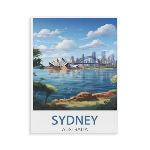 Sydney Australien，Puzzle 1000 Teile Papier Puzzle Geeignet Für Erwachsene Kinder Familien Stressabbau Puzzlespiele（38x26cm）-O58 von YYHMKBYY