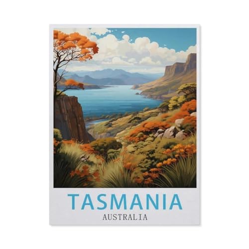 Tasmanien, Australien，Puzzles für Erwachsene 1000 Teile, Klassische Puzzle Puzzle Schwierig für Erwachsene Teenager Freizeit Spaß Spiel Spielzeug （75x50cm）-BB52 von YYHMKBYY