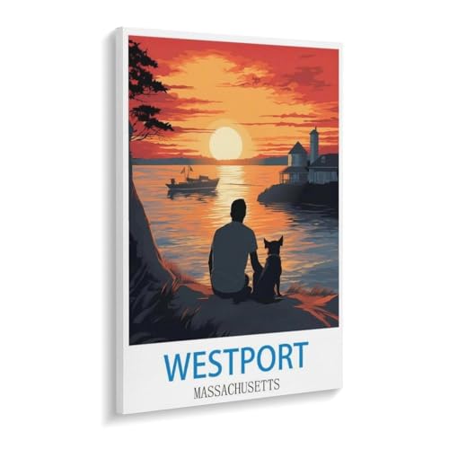 Westport Massachusetts，Holz Puzzle 1000 Teile Spielzeug Für Erwachsene Dekompressionsspiel（75x50cm）-V100 von YYHMKBYY