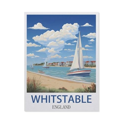 Whitstable England，Puzzle 1000 Teile für Erwachsene, Klassische Puzzle Teenager Jungen Mädchen Puzzle Puzzles Spiele Pädagogisches Geschenk Home Decor（38x26cm）-AD26 von YYHMKBYY