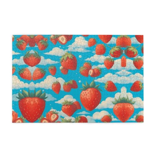 Puzzles1000 Teile Yyhwhjde Tasty Erdbeeren Muster Qualität Holzpuzzle für Erwachsene und Kinder, lustige Puzzles, Stressabbau Puzzles Puzzles1000 Teile Yyhwhjde Tasty Erdbeeren Muster Qualität Holzpuzzle für Erwachsene und Kinder, lustige Puzzles, Stressabbau Puzzles von YYHWHJDE