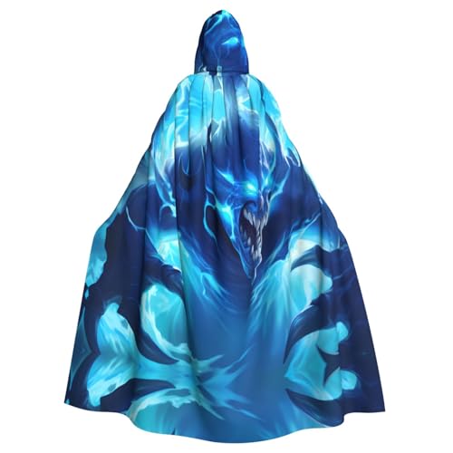 YYHWHJDE Blauäugiger Monster-Druck, Halloween, Erwachsenen-Kapuzenumhang für Partys und Kostümveranstaltungen YYHWHJDE Blauäugiger Monster-Druck, Halloween, Erwachsenen-Kapuzenumhang für Partys und Kostümveranstaltungen von YYHWHJDE
