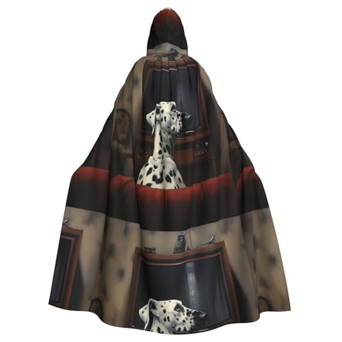 YYHWHJDE Dalmatiner-Umhang mit Kapuze, kein Reißverschluss, bequem, für Kostümpartys YYHWHJDE Dalmatiner-Umhang mit Kapuze, kein Reißverschluss, bequem, für Kostümpartys von YYHWHJDE