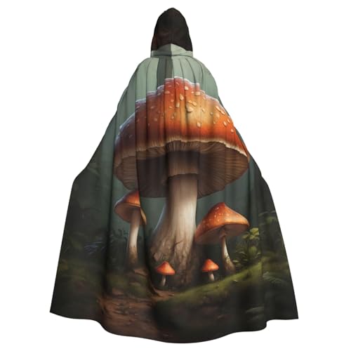 YYHWHJDE Ein großer Pilzbild, Halloween-Umhang mit Kapuze für Erwachsene, ohne Reißverschluss, bequem für Kostümpartys YYHWHJDE Ein großer Pilzbild, Halloween-Umhang mit Kapuze für Erwachsene, ohne Reißverschluss, bequem für Kostümpartys von YYHWHJDE