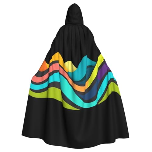 YYHWHJDE Farbiges Seidenbild Halloween Erwachsene Kapuzenumhang ohne Reißverschluss, bequem für Kostümpartys YYHWHJDE Farbiges Seidenbild Halloween Erwachsene Kapuzenumhang ohne Reißverschluss, bequem für Kostümpartys von YYHWHJDE