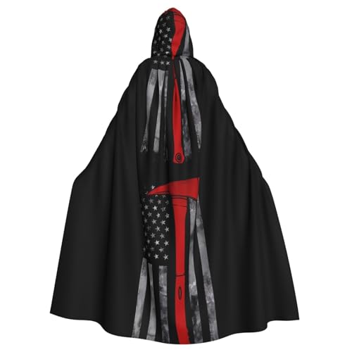 YYHWHJDE Feuerwehrmann Axt rote Linie Flagge Muster Halloween Erwachsene Kapuzenumhang Umhang – super großer Kapuzenumhang ohne Reißverschluss YYHWHJDE Feuerwehrmann Axt rote Linie Flagge Muster Halloween Erwachsene Kapuzenumhang Umhang – super großer Kapuzenumhang ohne Reißverschluss von YYHWHJDE