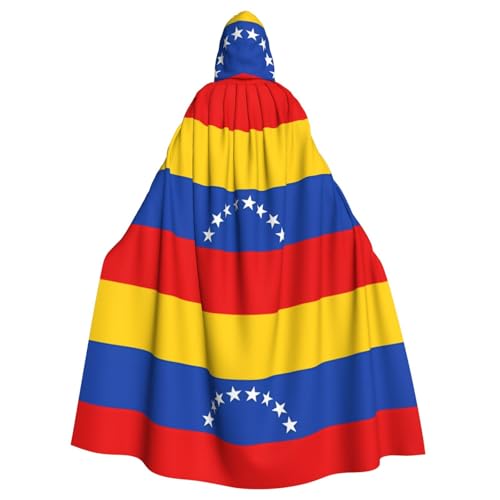 YYHWHJDE Flagge von Venezuela, Bild für Erwachsene, Kapuzenumhang, geeignet für Halloween, Cosplay-Kostüme, Weihnachtsfeiern von YYHWHJDE