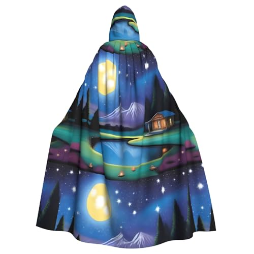 YYHWHJDE Halloween Kapuzenumhang mit Pool-of-Stars-Muster, für Erwachsene, super großer Kapuzenumhang ohne Reißverschluss YYHWHJDE Halloween Kapuzenumhang mit Pool-of-Stars-Muster, für Erwachsene, super großer Kapuzenumhang ohne Reißverschluss von YYHWHJDE
