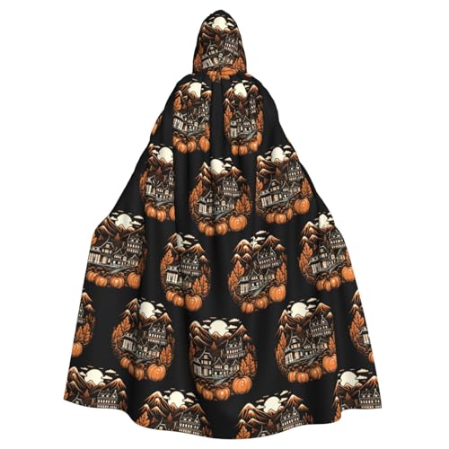 YYHWHJDE Halloween Village Picture Halloween Adult Hooded Cloak for Role-Playing, Costumes, and Theme Parties YYHWHJDE Halloween Village Picture Halloween Adult Hooded Cloak for Role-Playing, Costumes, and Theme Parties von YYHWHJDE