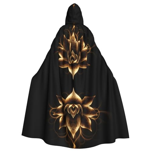 YYHWHJDE Hot Lotus Flower Picture Halloween Adult Hooded Cloak for Role-Playing, Costumes, and Theme Parties YYHWHJDE Hot Lotus Flower Picture Halloween Adult Hooded Cloak for Role-Playing, Costumes, and Theme Parties von YYHWHJDE