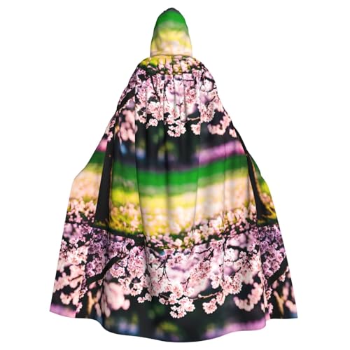 YYHWHJDE Kapuzenumhang mit Kirschblüten-Baum-Muster, Halloween, Erwachsenen-Kapuzenumhang – super großer Kapuzenumhang ohne Reißverschluss YYHWHJDE Kapuzenumhang mit Kirschblüten-Baum-Muster, Halloween, Erwachsenen-Kapuzenumhang – super großer Kapuzenumhang ohne Reißverschluss von YYHWHJDE