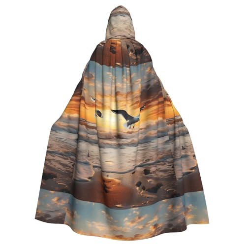 YYHWHJDE Kapuzenumhang mit Möwen auf dem Meer, Halloween-Umhang für Erwachsene, super großer Kapuzenumhang ohne Reißverschluss YYHWHJDE Kapuzenumhang mit Möwen auf dem Meer, Halloween-Umhang für Erwachsene, super großer Kapuzenumhang ohne Reißverschluss von YYHWHJDE