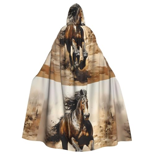 YYHWHJDE Kapuzenumhang mit Westernpferd-Muster, für Erwachsene, super groß, ohne Reißverschluss YYHWHJDE Kapuzenumhang mit Westernpferd-Muster, für Erwachsene, super groß, ohne Reißverschluss von YYHWHJDE