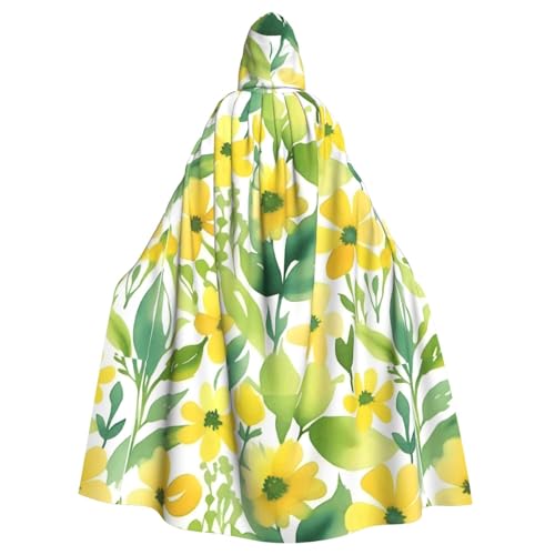 YYHWHJDE Kapuzenumhang mit kleinem gelbem Blumenmuster, Halloween, Erwachsenen-Kapuzenumhang – super großer Kapuzenumhang ohne Reißverschluss YYHWHJDE Kapuzenumhang mit kleinem gelbem Blumenmuster, Halloween, Erwachsenen-Kapuzenumhang – super großer Kapuzenumhang ohne Reißverschluss von YYHWHJDE