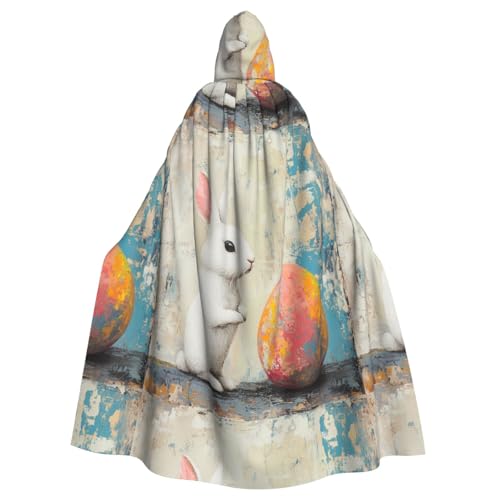 YYHWHJDE Kleiner Haseneier unter Graffiti-Wandmuster Halloween Erwachsene Kapuzenumhang Umhang für Rollenspiele, Bühnenkostüme, Partys, pflegeleicht YYHWHJDE Kleiner Haseneier unter Graffiti-Wandmuster Halloween Erwachsene Kapuzenumhang Umhang für Rollenspiele, Bühnenkostüme, Partys, pflegeleicht von YYHWHJDE