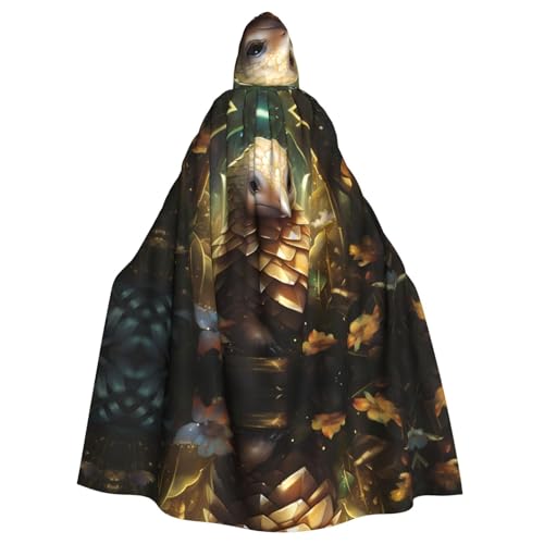 YYHWHJDE Little Pangolin Picture Halloween Adult Hooded Cloak for Role-Playing, Costumes, and Theme Parties von YYHWHJDE