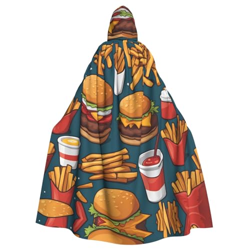 YYHWHJDE Lots of tasty food Picture Halloween Adult Hooded Cloak for Role-Playing, Costumes, and Theme Parties YYHWHJDE Lots of tasty food Picture Halloween Adult Hooded Cloak for Role-Playing, Costumes, and Theme Parties von YYHWHJDE