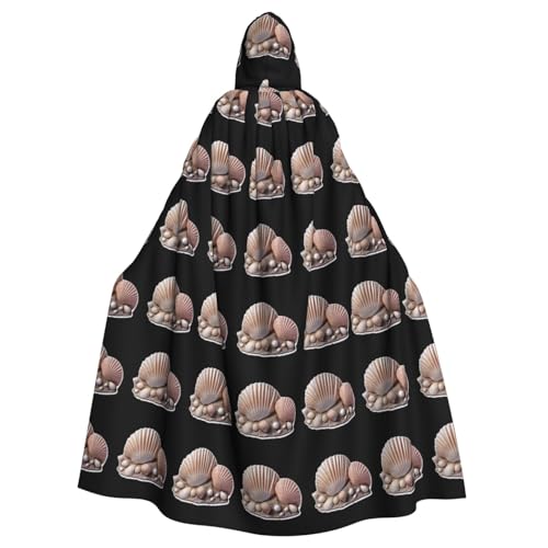 YYHWHJDE Muschel-Nachtlicht-Muster, Halloween-Umhang mit Kapuze für Erwachsene, für Rollenspiele, Bühnenkostüme, Partys, pflegeleicht YYHWHJDE Muschel-Nachtlicht-Muster, Halloween-Umhang mit Kapuze für Erwachsene, für Rollenspiele, Bühnenkostüme, Partys, pflegeleicht von YYHWHJDE