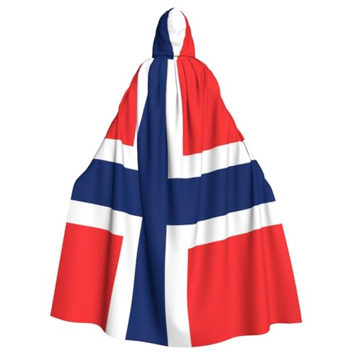 YYHWHJDE Norwegische Flagge Bild Halloween Erwachsene Kapuzenumhang für Rollenspiele, Kostüme und Themenpartys YYHWHJDE Norwegische Flagge Bild Halloween Erwachsene Kapuzenumhang für Rollenspiele, Kostüme und Themenpartys von YYHWHJDE