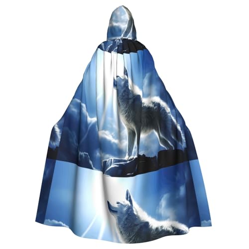 YYHWHJDE Schneewolf auf dem Gipfel Bild Halloween Erwachsene Kapuzenumhang Umhang ohne Reißverschluss, bequem für Kostümpartys YYHWHJDE Schneewolf auf dem Gipfel Bild Halloween Erwachsene Kapuzenumhang Umhang ohne Reißverschluss, bequem für Kostümpartys von YYHWHJDE