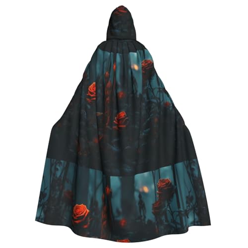YYHWHJDE Shady Rose Garden Picture Halloween Adult Hooded Cape Cloak No Zipper, Comfortable For Costume Parties YYHWHJDE Shady Rose Garden Picture Halloween Adult Hooded Cape Cloak No Zipper, Comfortable For Costume Parties von YYHWHJDE