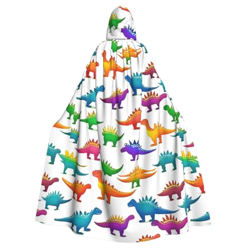 YYHWHJDE Umhang mit Kapuze für Erwachsene, buntes Dinosaurier-Muster, super großer Kapuzenumhang ohne Reißverschluss YYHWHJDE Umhang mit Kapuze für Erwachsene, buntes Dinosaurier-Muster, super großer Kapuzenumhang ohne Reißverschluss von YYHWHJDE