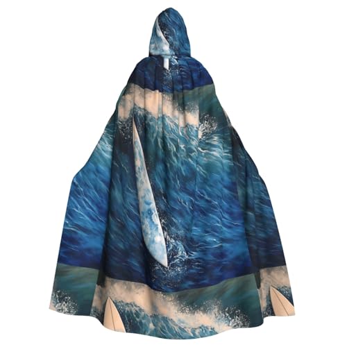 YYHWHJDE Umhang mit Kapuze und Skateboard-Motiv in den Wellen, für Erwachsene, für Rollenspiele, Bühnenkostüme, Partys, pflegeleicht YYHWHJDE Umhang mit Kapuze und Skateboard-Motiv in den Wellen, für Erwachsene, für Rollenspiele, Bühnenkostüme, Partys, pflegeleicht von YYHWHJDE
