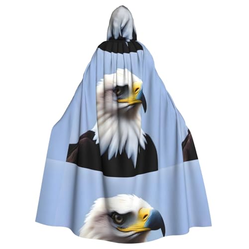 YYHWHJDE Weißköpfiger Seeadler-Muster, Halloween-Umhang mit Kapuze, für Erwachsene, ohne Reißverschluss, bequem für Kostümpartys YYHWHJDE Weißköpfiger Seeadler-Muster, Halloween-Umhang mit Kapuze, für Erwachsene, ohne Reißverschluss, bequem für Kostümpartys von YYHWHJDE