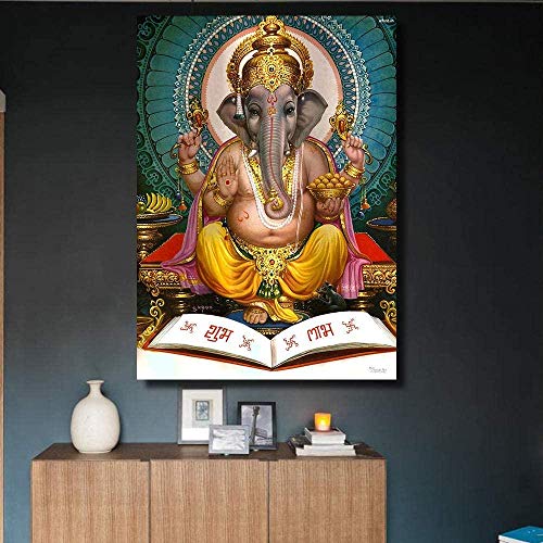 YYLPLLE Herr Ganesha Puzzle, 1000 Teile Puzzle, Intellektuelles Spielzeug, Puzzle für Erwachsene, Kinder, Bild/Buddha, 50 x 75 cm von YYLPLLE