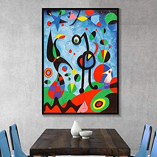 YYLPLLE Joan Miro Puzzle, 1000 Teile, abstraktes Aquarell, berühmte Malerei, Puzzle, Neujahrsgeschenk für Kinder, 50 x 75 cm, 50 x 75 cm von YYLPLLE