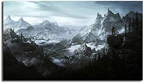 YYLPLLE Puzzle für Erwachsene, 1000 Teile, Puzzle, für Kinder und Erwachsene, Spielzeug für Zuhause, Geschenke, Skyrim, 50 x 75 cm von YYLPLLE