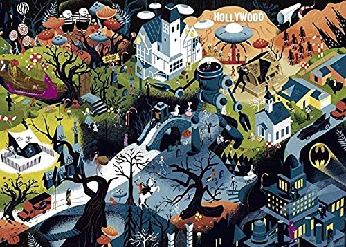 YYLPLLE Puzzles Für Erwachsene 1000 Stück Film Graffiti Von Tim Burton Spielzeug Geschenk Puzzle Männer Kinder Geburtstag Kinder Tag Geschenk 50X75Cm von YYLPLLE