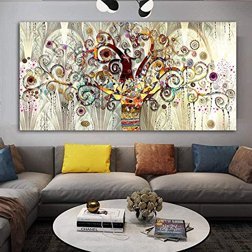 YYLPLLE Puzzles Landscape Jigsaw Puzzle 1000 Stück, Puzzle Tree of Life Puzzle Von Gustav Klimt Classic, Holzdekompression Fun Game 50X75Cm von YYLPLLE