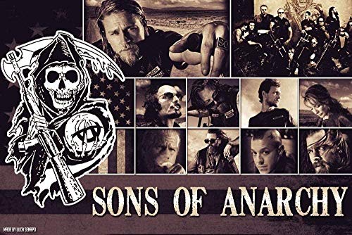 YYLPLLE Puzzles Sons of Anarchy Erwachsene Puzzle 1000 Teile Herausforderndes Puzzlespiel 50X75Cm von YYLPLLE