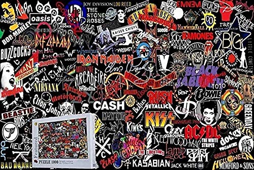 YYLPLLE Top Rock Band Logo Puzzle 1000 Stück Puzzle Erwachsene Dekomprimieren Kinder S Lernspielzeug Kreative Geschenke 50X75Cm von YYLPLLE