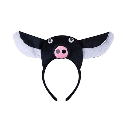 YYYHUII Haarband Schweineohren Schweineohren, Plüsch, für Halloween, Cosplay, Make-up, Waschen, Gesicht, Bühne, Spielen, Haarreifen, Foto-Requisiten von YYYHUII