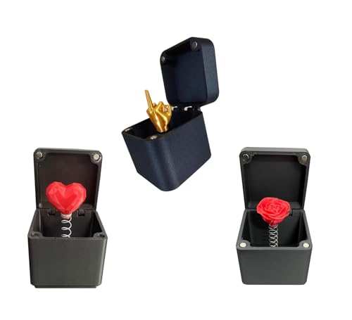 YYZGGLING Box Middle Finger Prank Hand Prank Pop-Up 3er-Set mit Mittelfinger, Herz und Rose von YYZGGLING