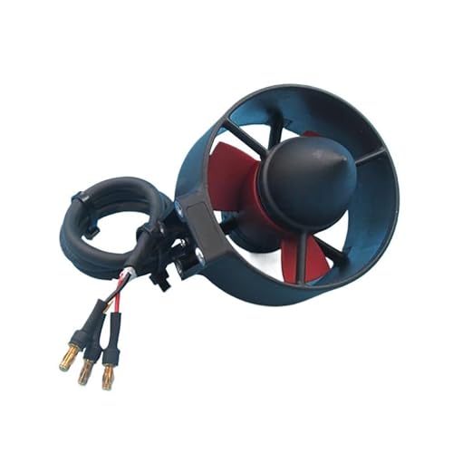 Unterwasserstrahlruder, 16 V, 300 W, wasserdichte bürstenlose Strahlpumpe, 860 KV T60 Unterwasserstrahlruder mit 3-Blatt-Nylonpropeller for RC-Köderschlepper, Nestschiff, U-Boot(CCW) von YZRDCXM