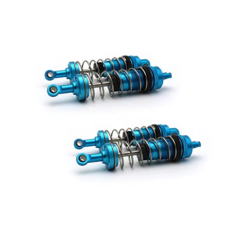 YZSM RC-Autozubehör Für Wltoys 144001 1/14 Buggy RC Auto Aluminiumlegierung Öl Stoßdämpfer 1316 CNC Upgrade Teile (Color : 4PCS Blue Save More) von YZSM