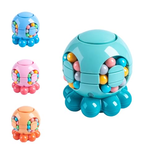 YZZT 2pcs Magic Bean Rotating Cube Zauberwürfel Spielzeug Finger Cube Puzzle Rotierender Fingerwürfel Intelligenz Spiele IQ Game Dekompression Puzzle Toys geeignet für Kinder und Erwachsene von YZZT