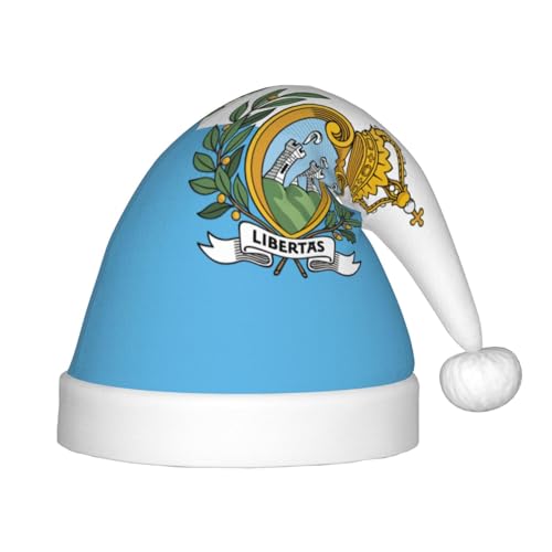 YaWea Flagge von San Marino, Weihnachtsmütze, Weihnachtsmannmütze, Weihnachtsmütze für Weihnachtsdekoration von YaWea